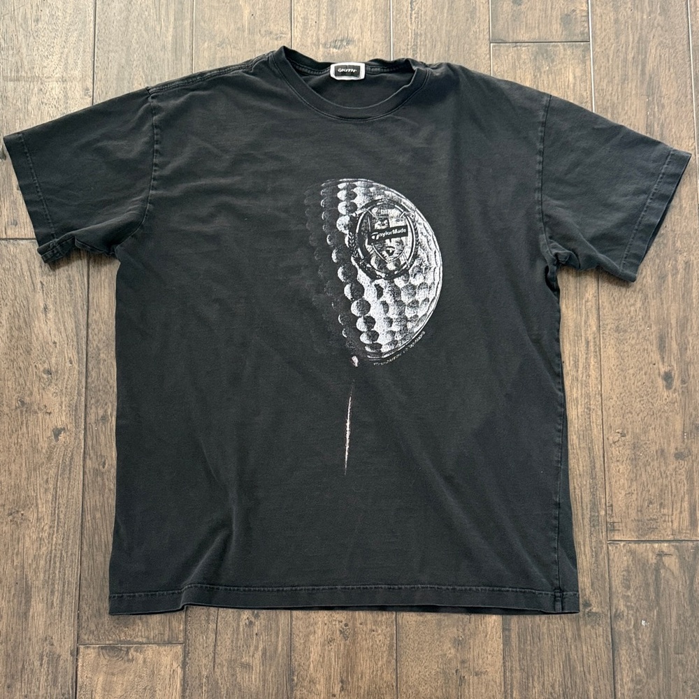 Kith TaylorMade Golf Graphic T-Shirt Black Faded Tee Men’s Large